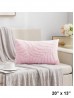 Leaf Pattern Soft Wool Fleece Feeling Cushion & Filler